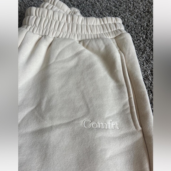 Comfrt Pants - Comfrt Small Sweatpants Jogger Bone Cream Ivory